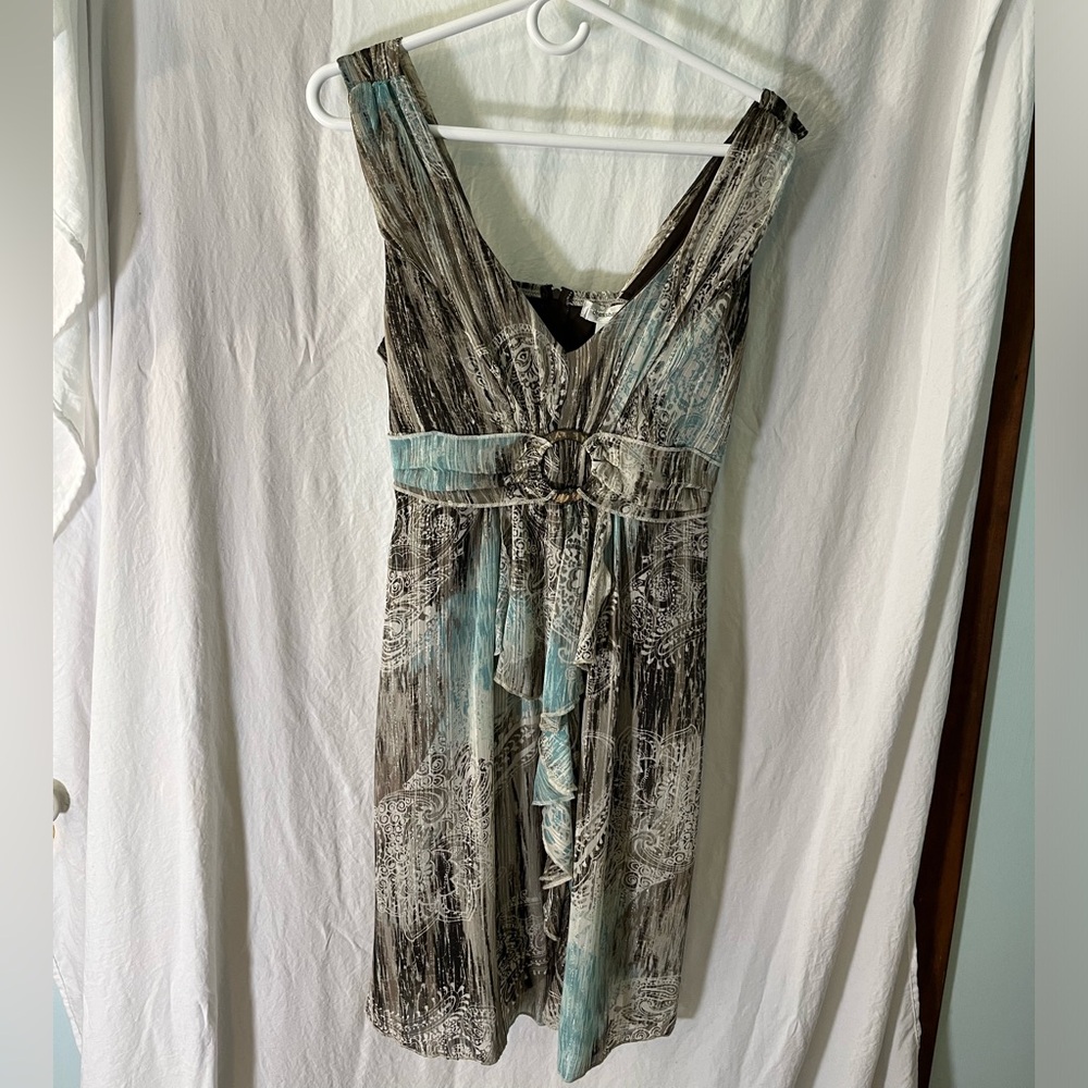 Dressbarn Elegant Multicolor Sleeveless Dress. Perfect condition.